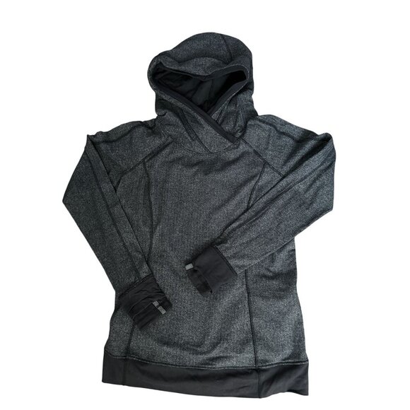 Lululemon Think Fast Hoodie Heather Gray Stretch Athletic Size Med - Picture 10 of 14